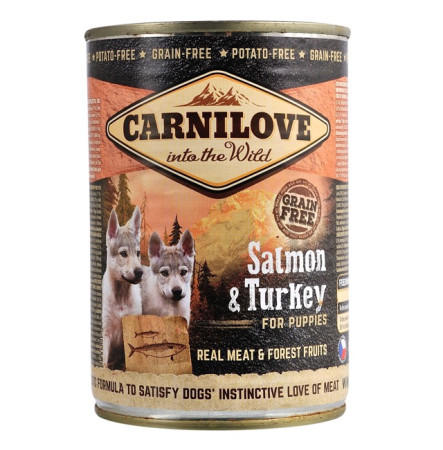 Carnilove Grain Free Puppy з лососем та індичкою 400 г